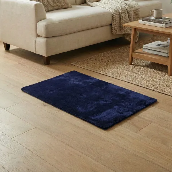 Navy_Feather_Rug_100%_Microfiber_2000_GSM_60x40_Cm_(Set_of_1)