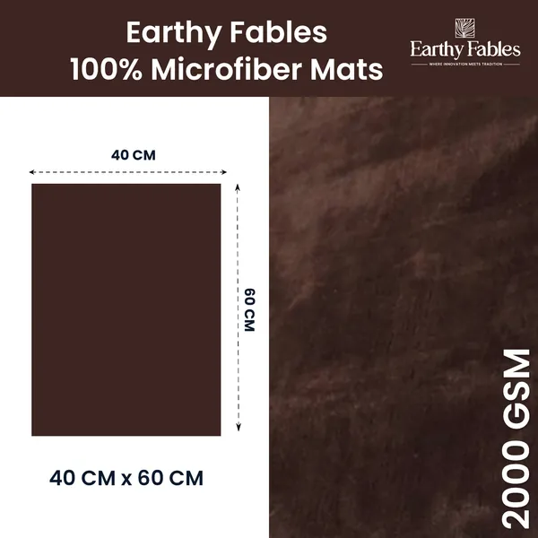 Brown_Feather_Rug_100%_Microfiber_2000_GSM_60x40_Cm_(Set_of_1)