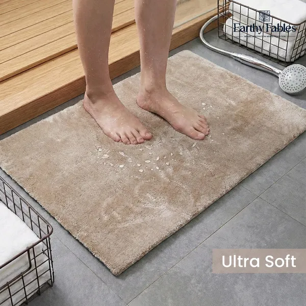 Beige_Feather_Rug_100%_Microfiber_2000_GSM_60x40_Cm_(Set_of_1)