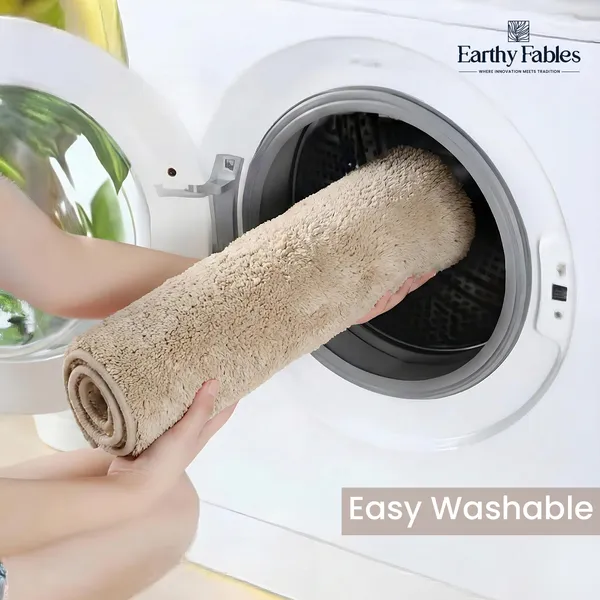 Beige_Feather_Rug_100%_Microfiber_2000_GSM_60x40_Cm_(Set_of_1)