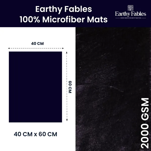Navy_Plush_Bath_Mat_100%_Microfiber_2000_GSM_60x40_Cm_(Set_of_1)
