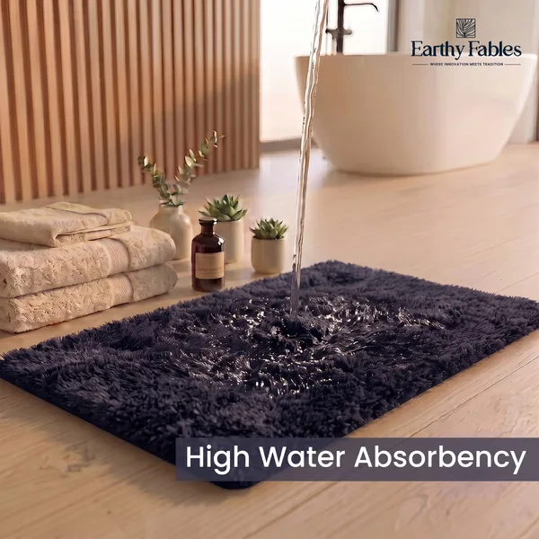 Navy_Plush_Bath_Mat_100%_Microfiber_2000_GSM_60x40_Cm_(Set_of_1)