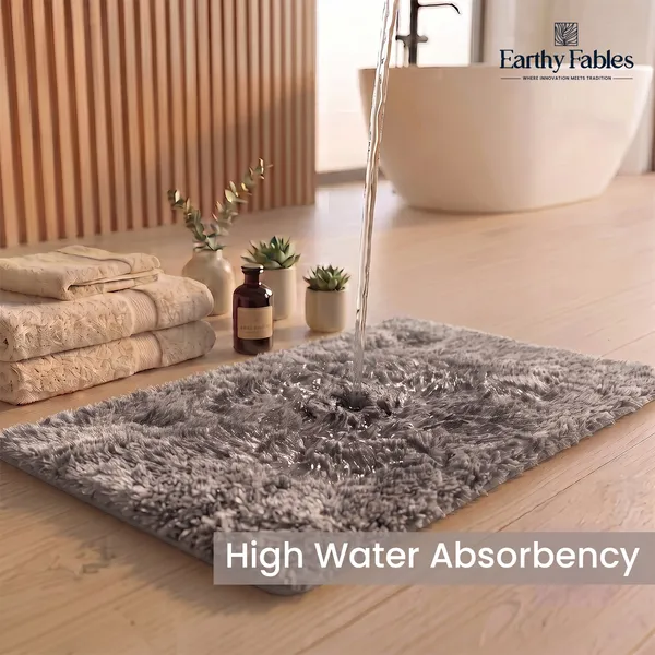 Silver_Plush_Bath_Mat_100%_Microfiber_2000_GSM_60x40_Cm_(Set_of_1)