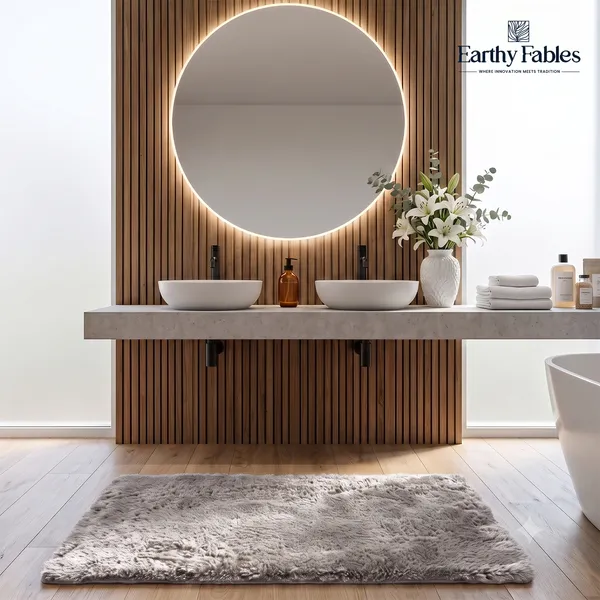 Silver_Plush_Bath_Mat_100%_Microfiber_2000_GSM_60x40_Cm_(Set_of_1)