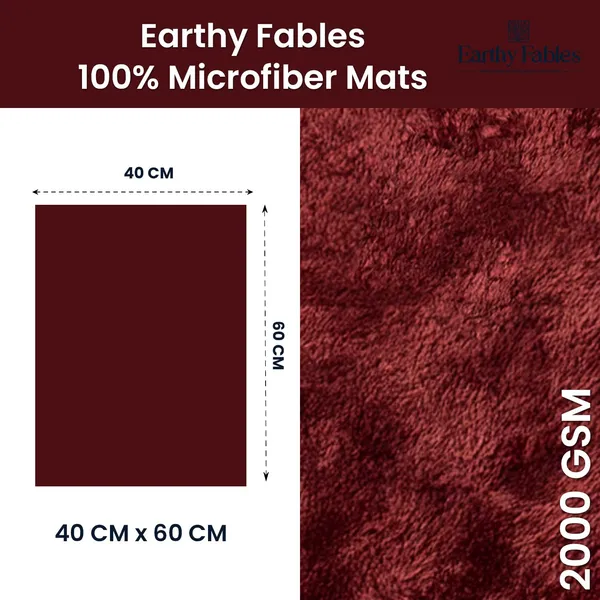 Wine_Plush_Bath_Mat_100%_Microfiber_2000_GSM_60x40_Cm_(Set_of_1)
