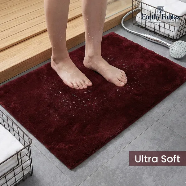 Wine_Feather_Rug_100%_Microfiber_2000_GSM_60x40_Cm_(Set_of_1)