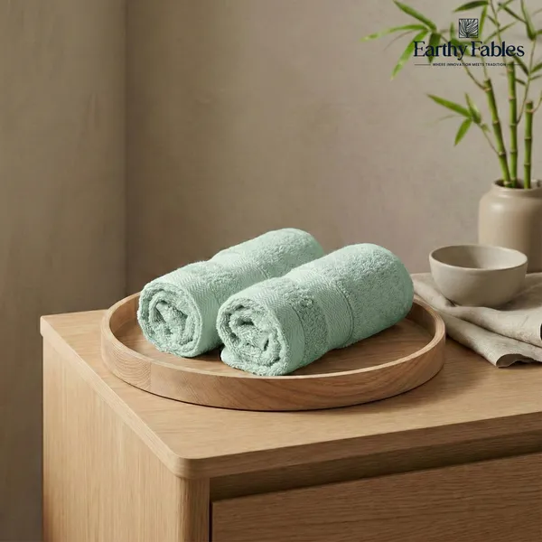 Sage_Green_Hand_Towel_100%_Bamboo_600_GSM_60x40_Cm_(Set_of_2)