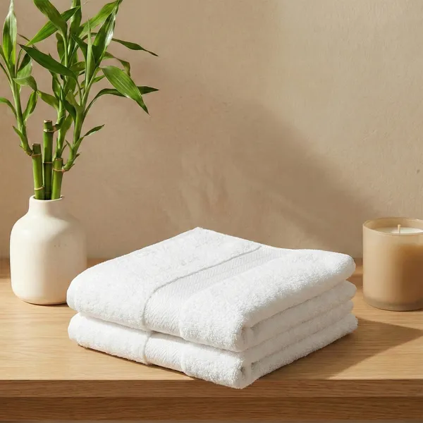 Pearl_White_Hand_Towel_100%_Bamboo_600_GSM_60x40_Cm_(Set_of_2)