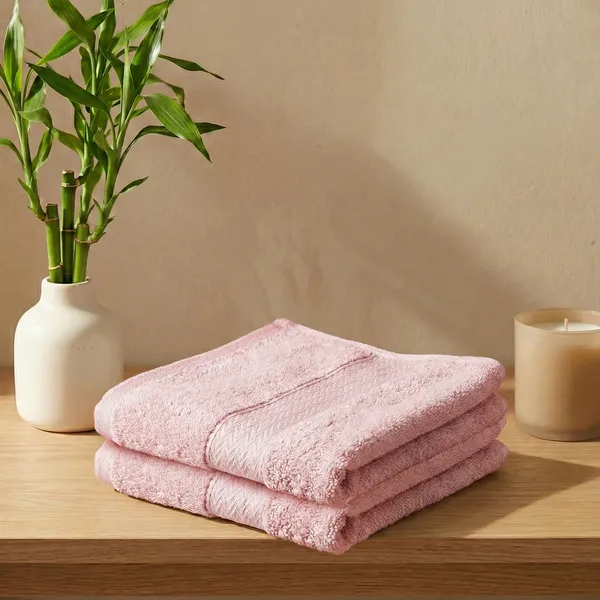 Rose_Pink_Hand_Towel_100%_Bamboo_600_GSM_60x40_Cm_(Set_of_2)