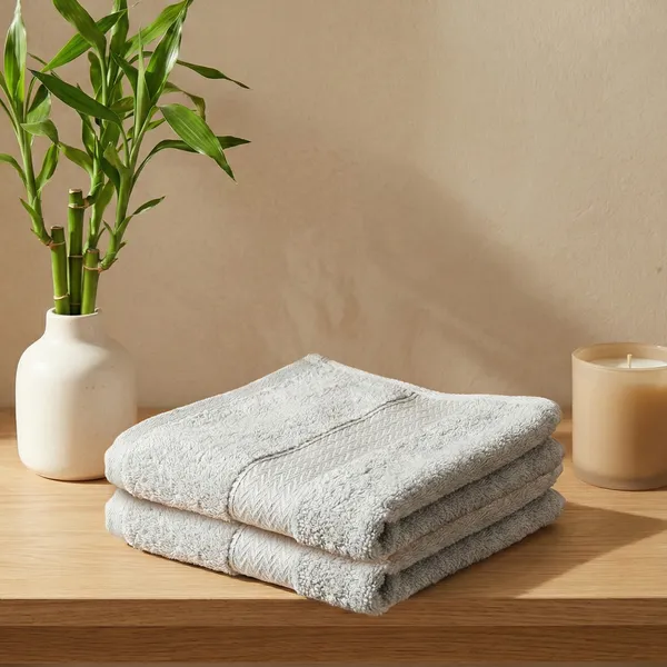 Ash_Grey_Hand_Towel_100%_Bamboo_600_GSM_60x40_Cm_(Set_of_2)