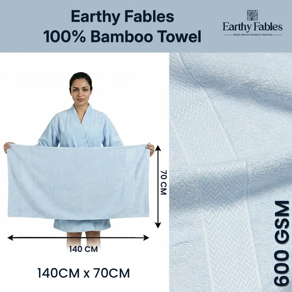Crystal_Blue_Bath_Towel_100%_Bamboo_600_GSM_140x70_Cm_(Set_of_2)