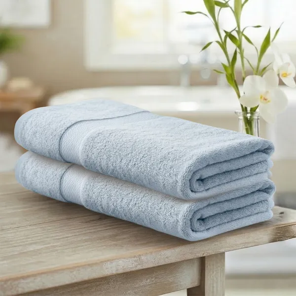 Crystal_Blue_Bath_Towel_100%_Bamboo_600_GSM_140x70_Cm_(Set_of_2)