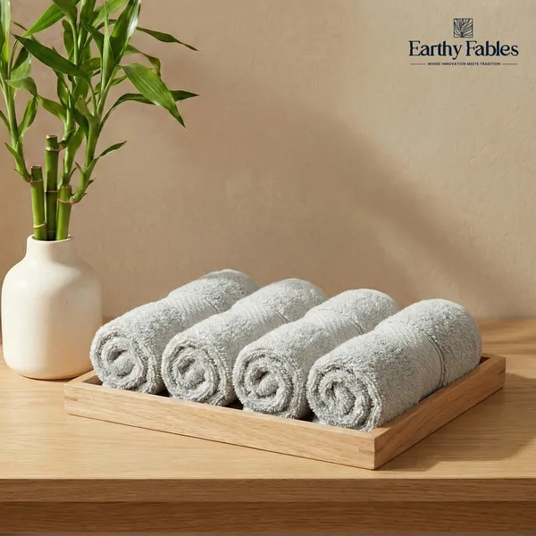 Ash_Grey_Hand_Towel_100%_Bamboo_600_GSM_60x40_Cm_(Set_of_4)
