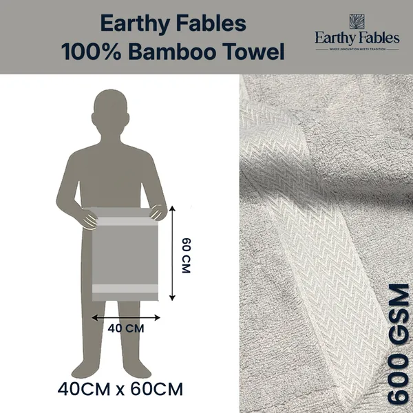 Ash_Grey_Hand_Towel_100%_Bamboo_600_GSM_60x40_Cm_(Set_of_4)