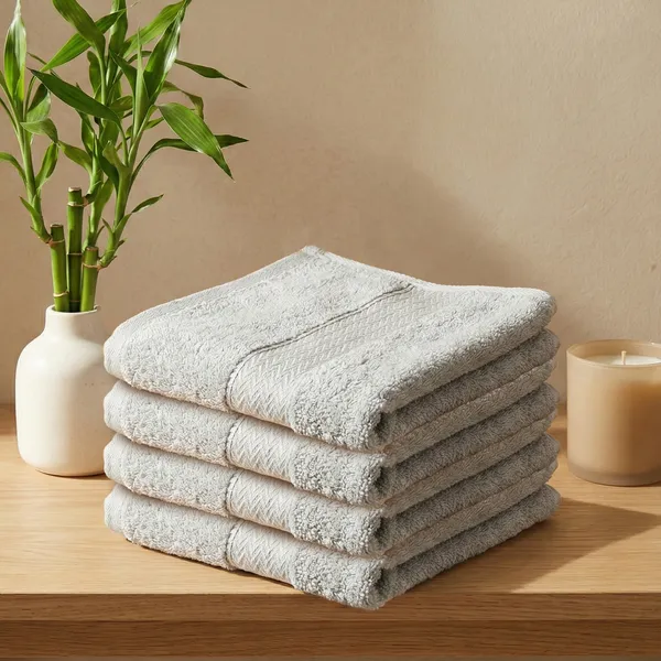 Ash_Grey_Hand_Towel_100%_Bamboo_600_GSM_60x40_Cm_(Set_of_4)