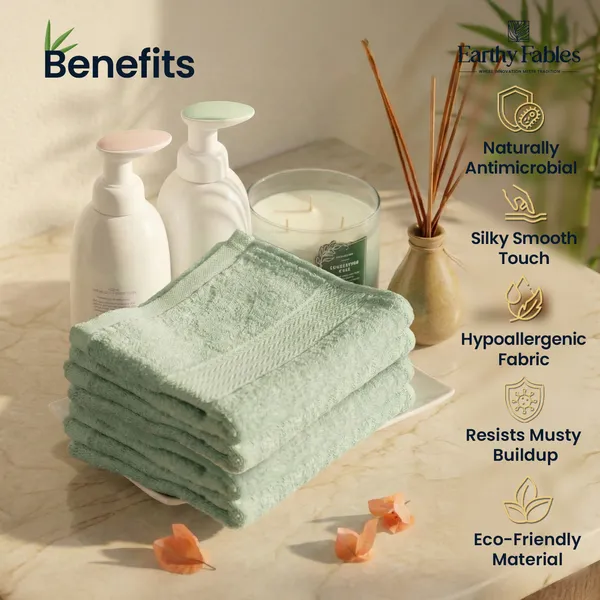 Sage_Green_Hand_Towel_100%_Bamboo_600_GSM_60x40_Cm_(Set_of_4)