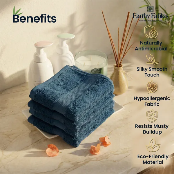 Midnight_Blue_Hand_Towel_100%_Bamboo_600_GSM_60x40_Cm_(Set_of_4)