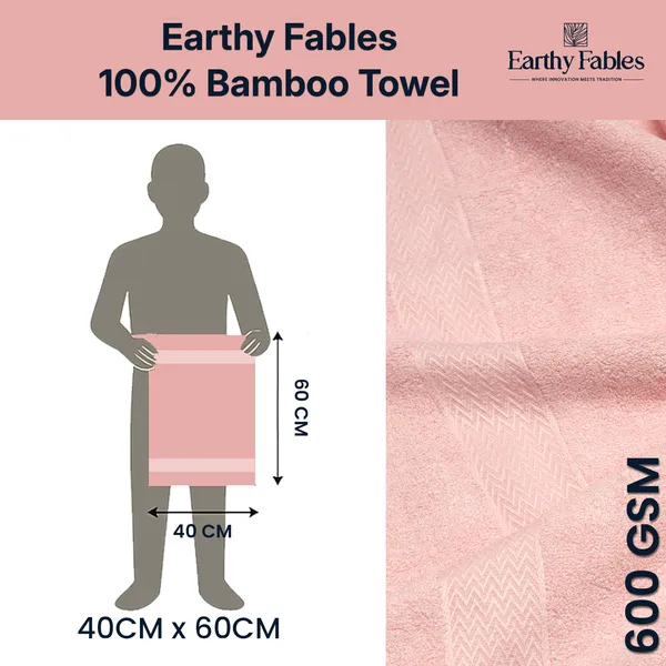 Rose_Pink_Hand_Towel_100%_Bamboo_600_GSM_60x40_Cm_(Set_of_4)