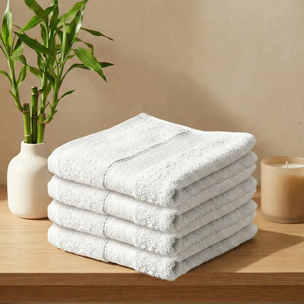 Pearl_White_Hand_Towel_100%_Bamboo_600_GSM_60x40_Cm_(Set_of_4)