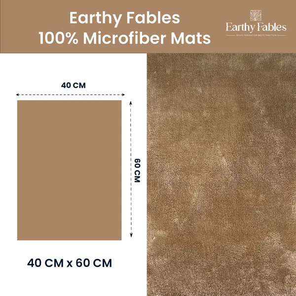 Beige_Plush_Bath_Mat_100%_Microfiber_2000_GSM_60x40_Cm_(Set_of_1)