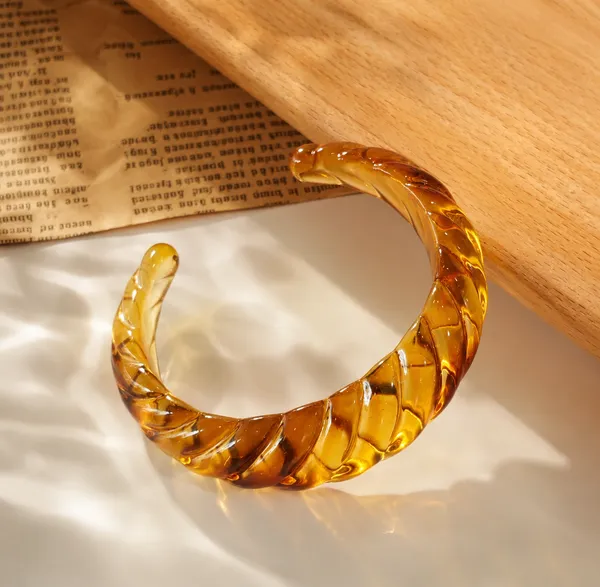 Textured_Open_Resin_Bangle-_Colour_brown