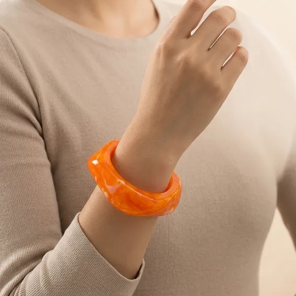 Orange_Block_Resin_Bangle