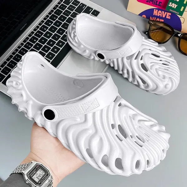 White_Ethylene_Vinyl_Acetate_Clogs_For_Men_&_Boys