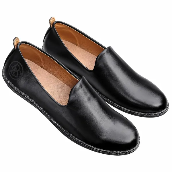 Black_Synthetic_Leather_Loafers_For_Men_&_Boys