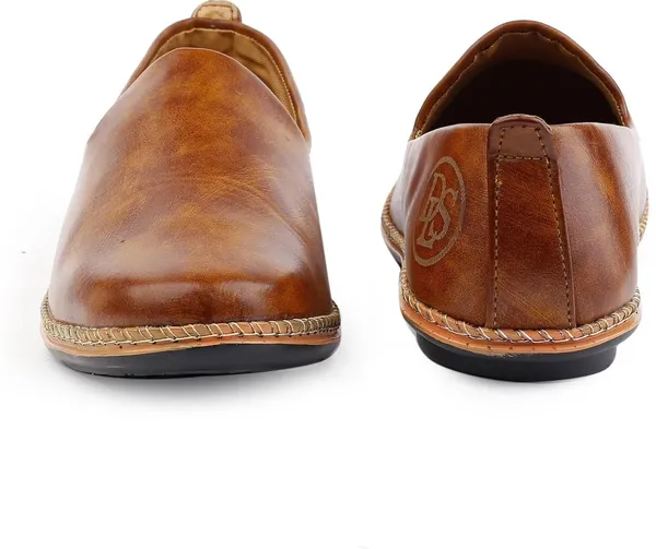 Tan_Synthetic_Leather_Loafers_For_Men_&_Boys