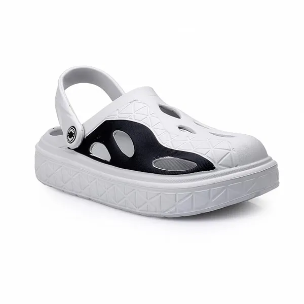 White_Synthetic_Leather_Clogs_For_Men_&_Boys