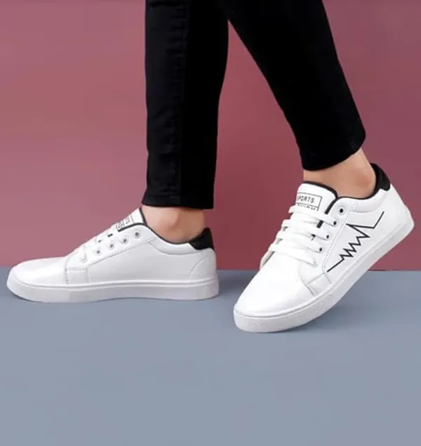 White_Synthetic_Leather_Sneakers_For_Men_&_Boys