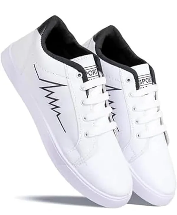White_Synthetic_Leather_Sneakers_For_Men_&_Boys