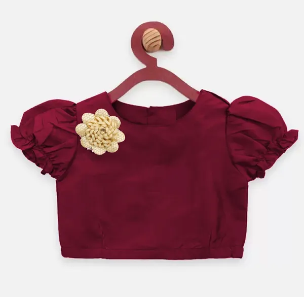 Peronica_Baby_Girls_Festive_&_Party,_Wedding_Kurta_And_Dhoti_Pant_Set_(Maroon_Pack_Of_1)