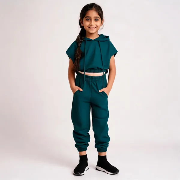 Peronica_Baby_Girls_Casual_Top_Track_Pants_(Dark_Green)