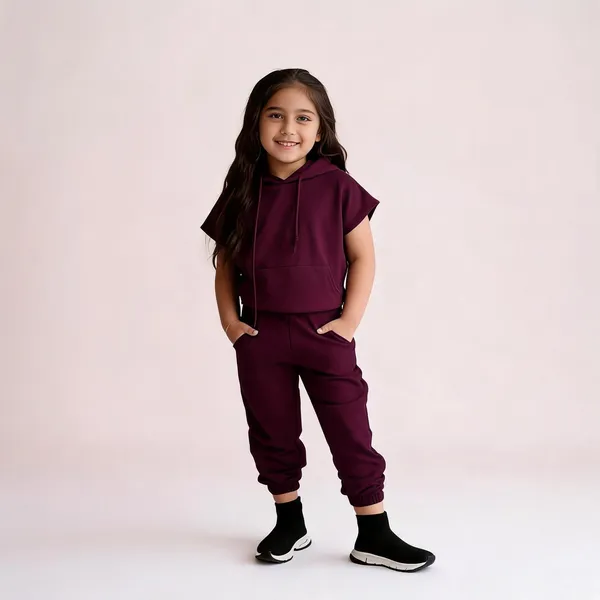 Peronica_Baby_Girls_Casual_Top_Track_Pants_(Maroon)