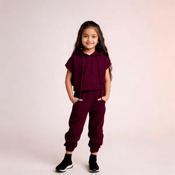 Peronica_Baby_Girls_Casual_Top_Track_Pants_(Maroon)