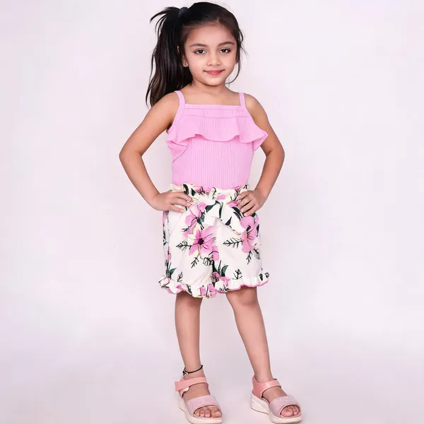 Bhoolku_Baby_Girls_Party_(Festive)_To_And_Shorts_(Pink)