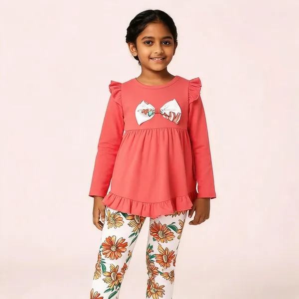 Bhoolku_Baby_Girls_Party_(Festive)_Tunic_Jegging_(Orange)