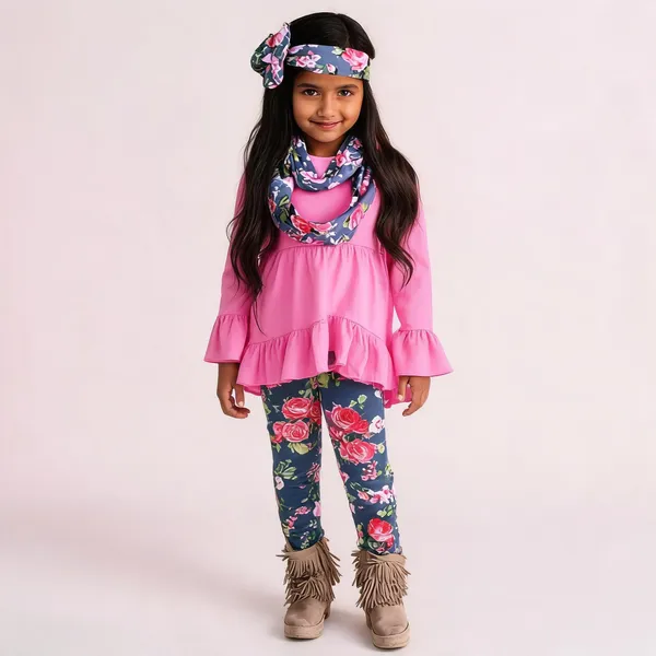 Bhoolku_Baby_Girls_Party_(Festive)_Tunic_Jegging_(Pink)