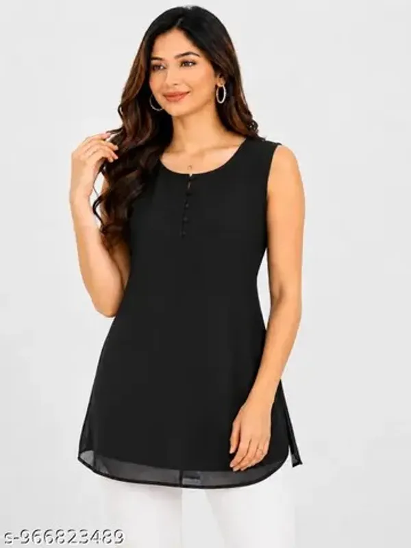 Black_Georgette_Top_For_women