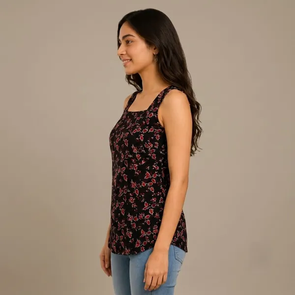 Black_&_Red_Chanderi_Cotton_Kurti_For_women