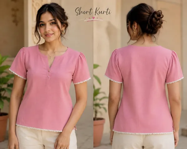 Pink_Cotton_Kurti_For_women