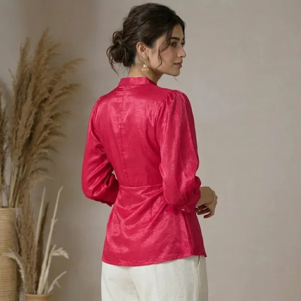Red_Shine_Cotton_Peplum_Top_For_women