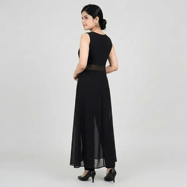 Black_Georgette_Long_Kurti_For_women