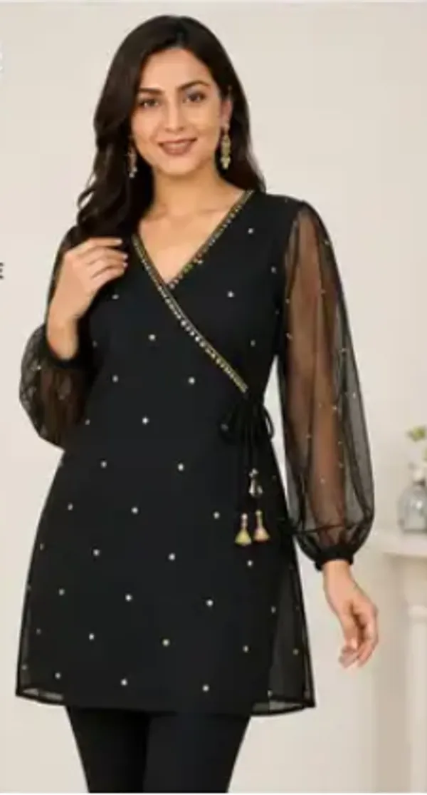 Black_Net_Tunic_Top_For_women