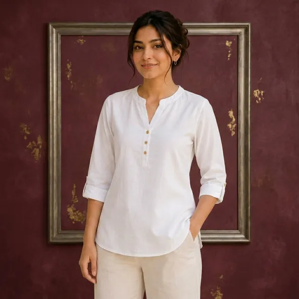 White_Cotton_Top_For_women