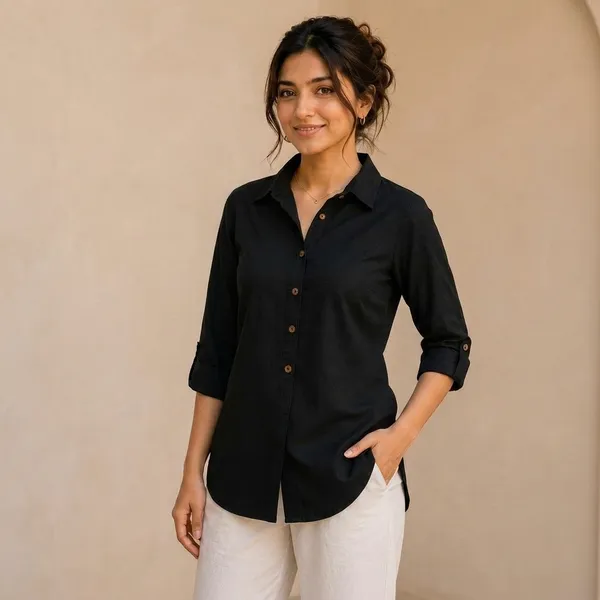 Black_Cotton_Kurti_For_women