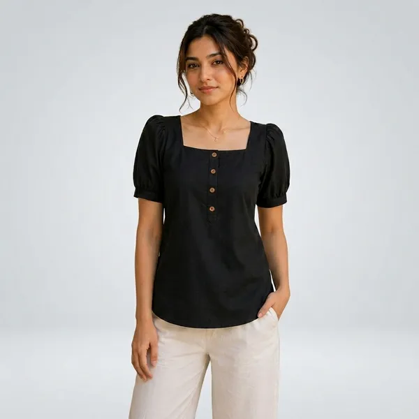 Black_Cotton_Kurti_For_women