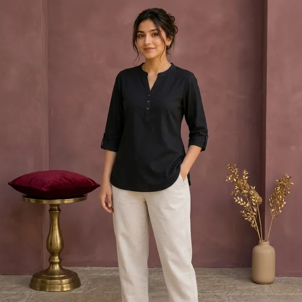 Black_Cotton_Top_For_women