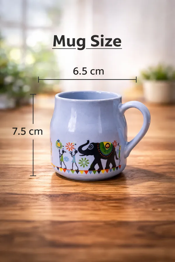 Pack_Of_6_Ceramic_Multi_Design_Elephant_Art_Multicolor_Cup_Set_Each_Elegant_And_Durable_Microwave_And_Dishwasher_Safe